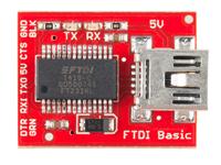 DEV-09716 Basic Breakout Board for the FTDI FT232RL USB to Serial IC [SPF FTDI BASIC BREAKOUT - 5V]